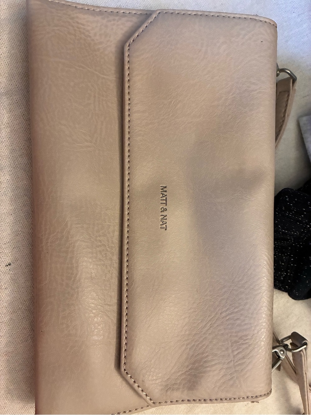Matt & Nat Blush Beige Envelope Clutch